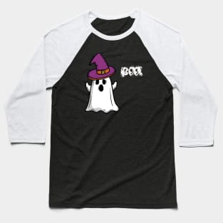 Boo Witch Hat Ghost Baseball T-Shirt